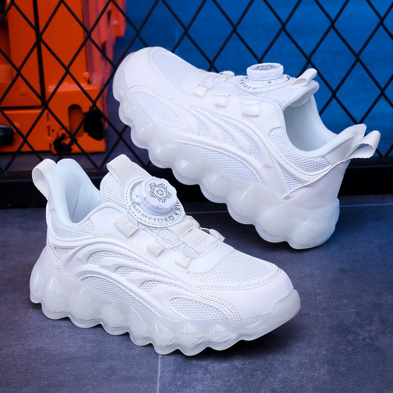 Children's White School Shoes  - đánh giá và giá Badminton Junior