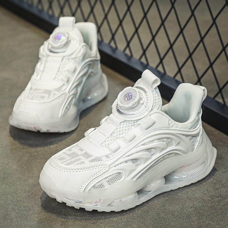 Children's White School Shoes  - đánh giá và giá Badminton Junior