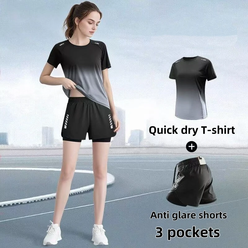 Women's sportswear set, runnin - đánh giá và giá Badminton Outfit