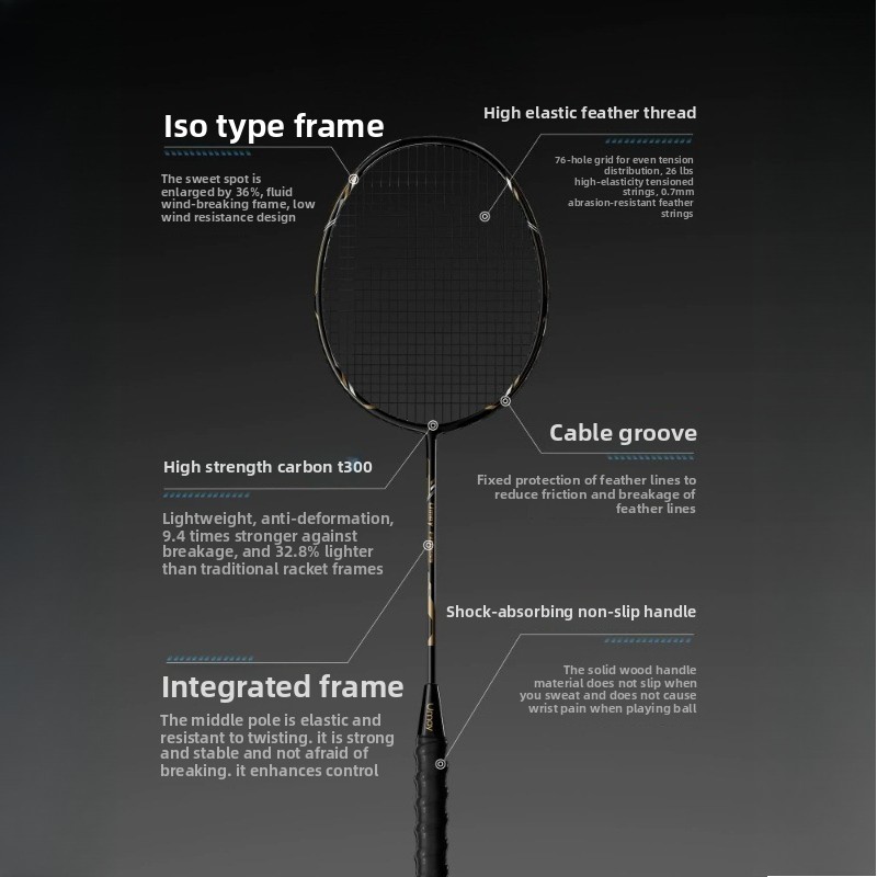 Badminton Racket Carbon Graphi - đánh giá và giá Badminton Raket