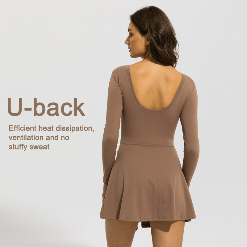 Women Long Sleeve Tennis Skirt - đánh giá và giá Badminton Outfit
