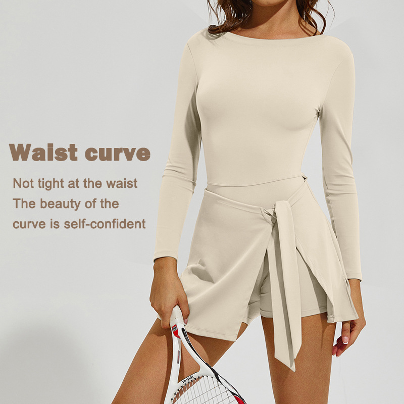 Women Long Sleeve Tennis Skirt - đánh giá và giá Badminton Outfit