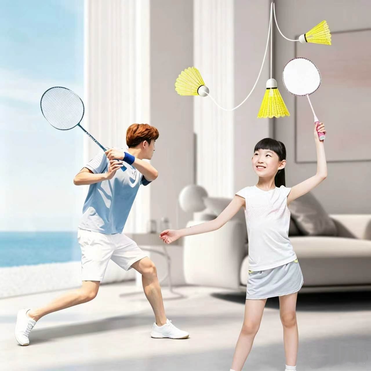3Pcs Elastic Badminton Set wit - đánh giá và giá Badminton Raket