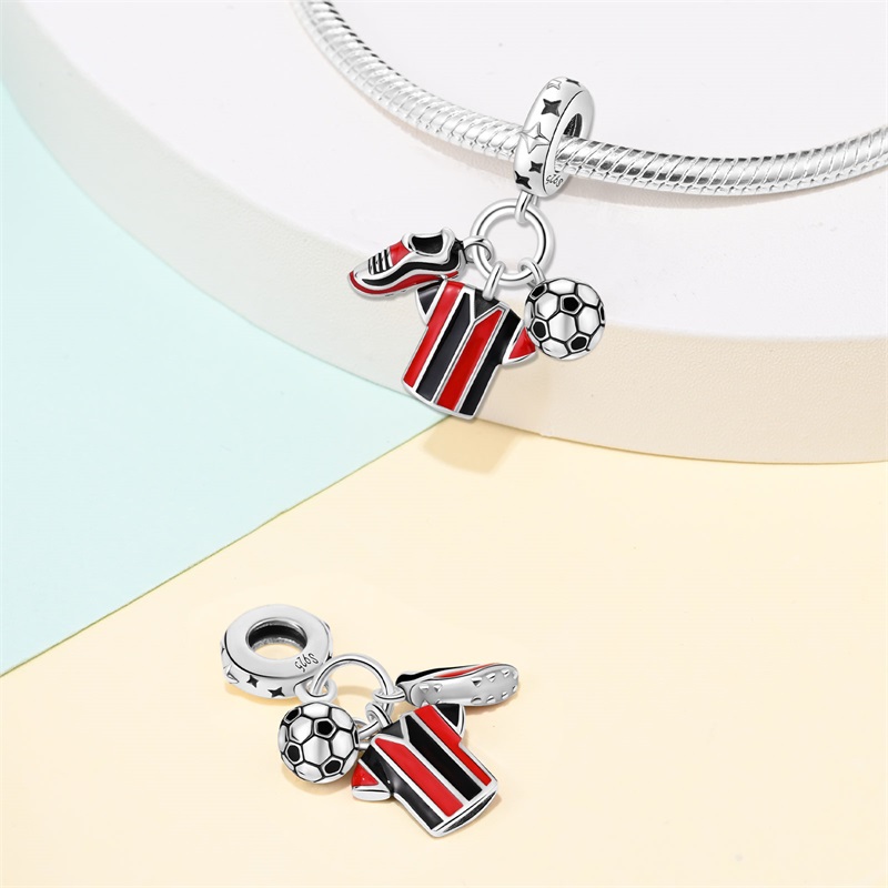 Fashion 925 Silver Football Je - đánh giá và giá Badminton Emoji