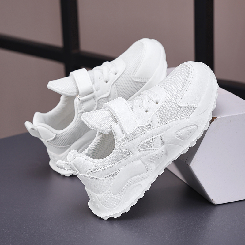 White Children's Leather Casua - đánh giá và giá Badminton Junior